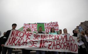 FOTO: AA / Studenti u Zenici obilježili Dan bijelih traka